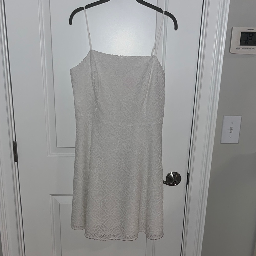 Lilly Pulitzer White Spaghetti Strap Mini Sundress